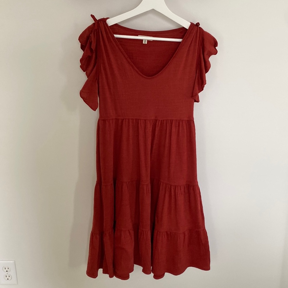 Rust red/orange colored dress